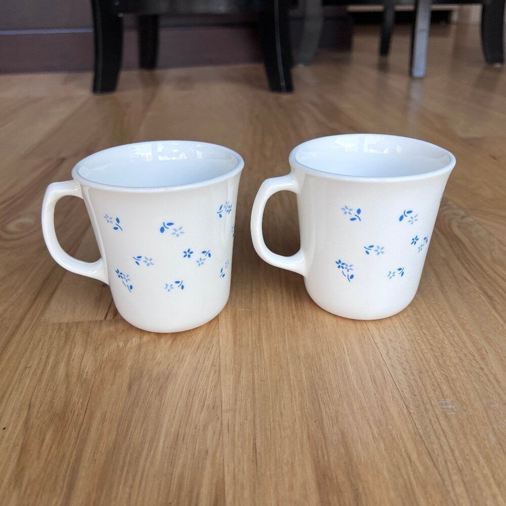 Corning Ware Corelle Provincial Blue White Coffee Tea Cup Mug 8 oz Blue Flowers